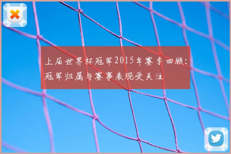 上届世界杯冠军2015年赛季回顾:冠军归属与赛事表现受关注